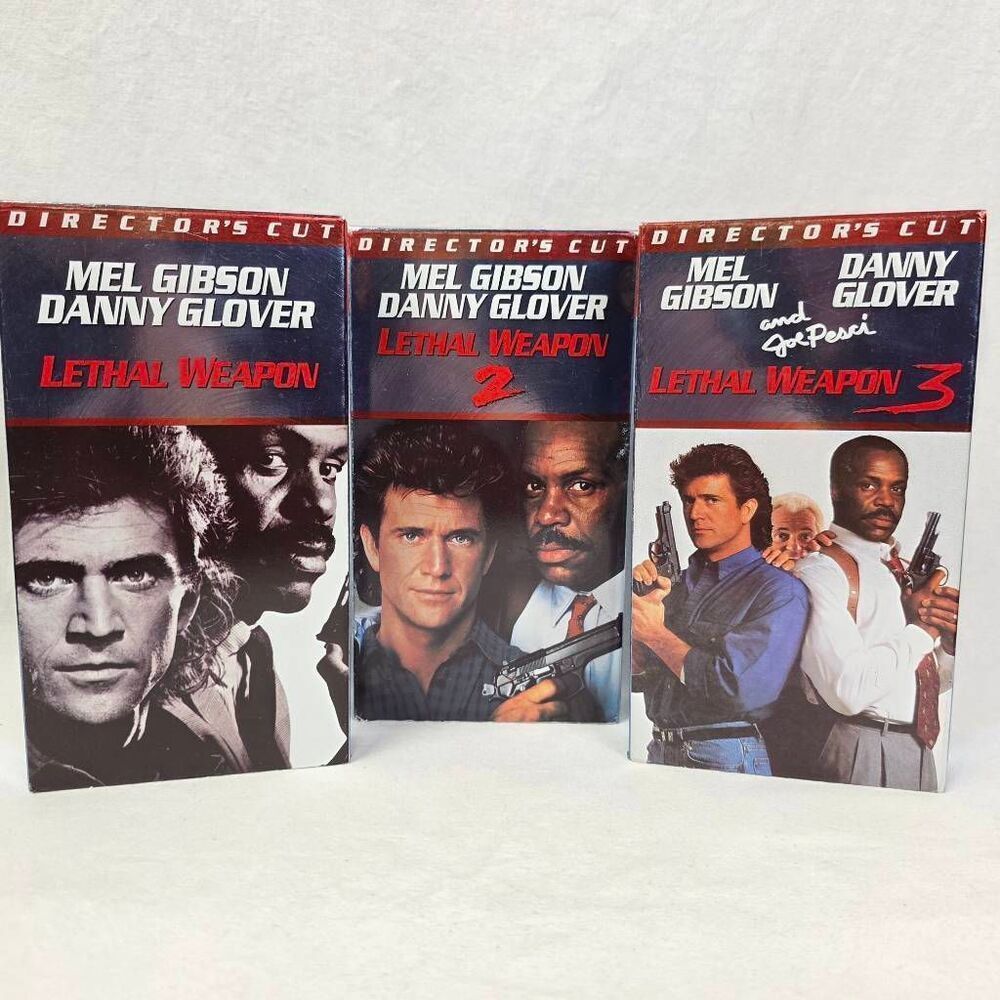Lethal Weapon 1 2 3 VHS Director Cut Set